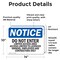 Signmission Do Not Enter Limited Access Area Access OSHA Notice Sign, Vinyl Decal, 14in W x 10in L, 2PK OS-2PACK-NS-D-1014-L-11191 - alternate 2